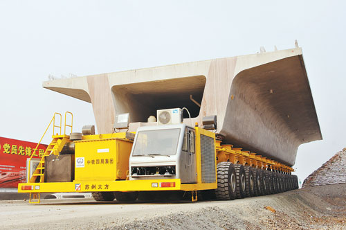 輪胎式運梁車目前在我國的發(fā)展前景 輪胎式運梁車目前在我國的發(fā)展前景